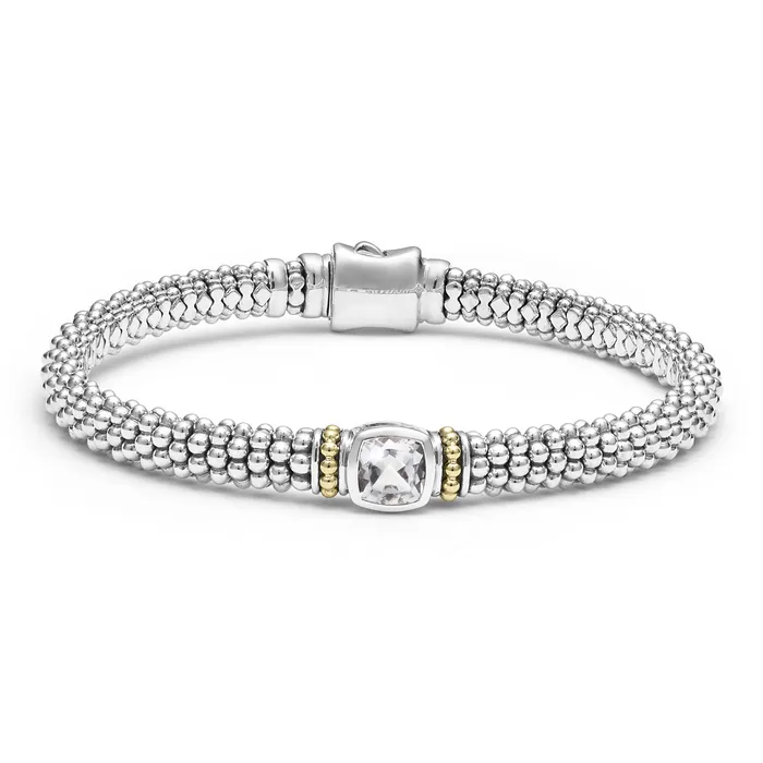 Rittenhouse White Topaz Caviar Bracelet 6mm LAGOS Bracelets