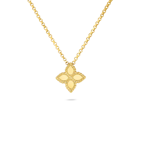 ROBERTO COIN Necklaces 18K YELLOW GOLD PRINCESS FLOWER SMALL NECKLACE