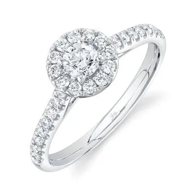 SHY CREATIONS 0.30CT-CTR(ROUND) 0.32CT-SIDE DIAMOND ENGAGEMENT RING Rings