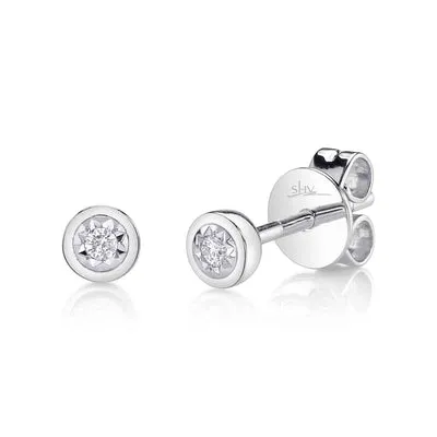 SHY CREATIONS Earrings 0.04CT DIAMOND BEZEL STELLA STUD EARRING