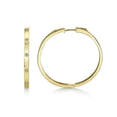 SHY CREATIONS Earrings | 0.19CT DIAMOND HOOP EARRING