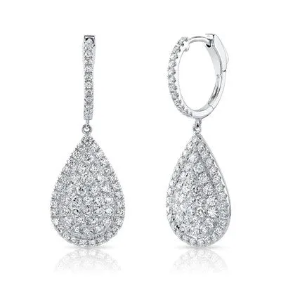 SHY CREATIONS Earrings 2.18CT DIAMOND PEAR EARRING