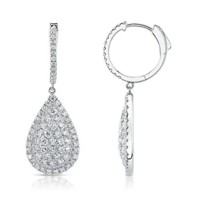 SHY CREATIONS Earrings | 2.18CT DIAMOND PEAR EARRING