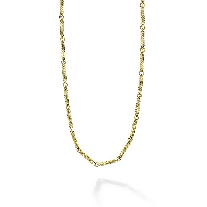 Signature Caviar 18K Gold Superfine Caviar Link Necklace LAGOS Necklaces