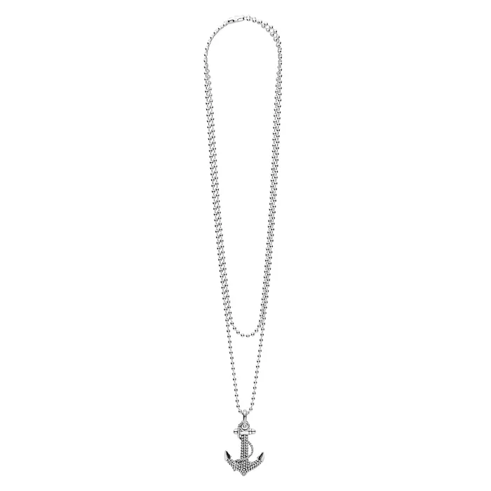 Signature Caviar Anchor Pendant Necklace | LAGOS Necklaces