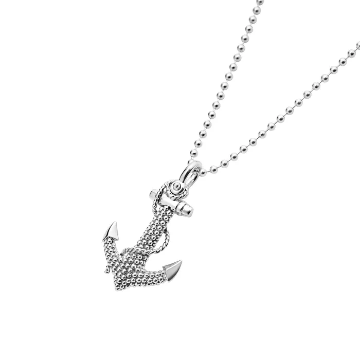 Signature Caviar Anchor Pendant Necklace | LAGOS Necklaces