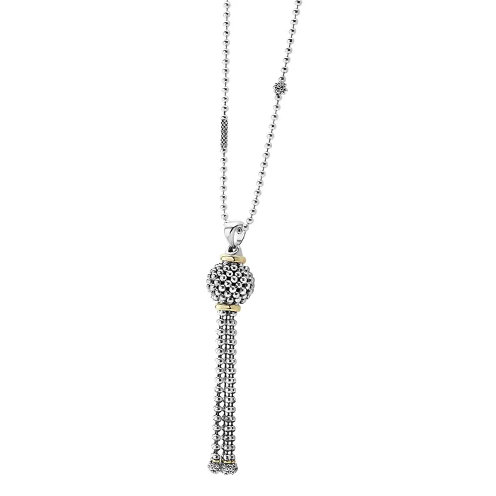 Signature Caviar Tassel Pendant Necklace | LAGOS Necklaces