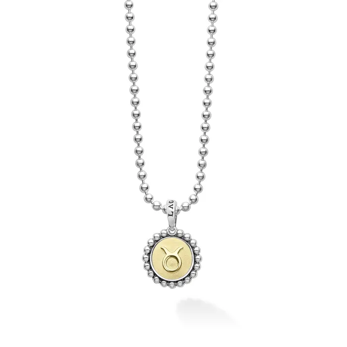 Signature Caviar Taurus Zodiac Charm Necklace LAGOS Necklaces