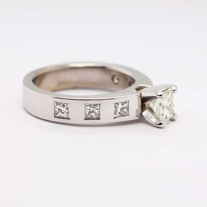 14KW 1.50CTTW DIAMOND ENGAGEMENT RING .75CT PC CTR J-SI2 N1412 | FULLER'S PURCHASE FROM PUBLIC Rings