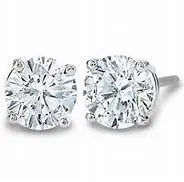 14KW .87 Cttw Diamond Stud Earrings FULLERS PURCHASE FROM PUBLIC Earrings