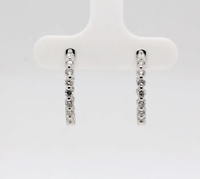 14KY .80 CTTW DIAMOND EARRINGS HI-SI2 SUNRISE JEWELRY MFG CORP Earrings