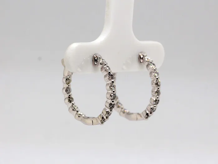 14KY .80 CTTW DIAMOND EARRINGS HI-SI2 | SUNRISE JEWELRY MFG CORP Earrings