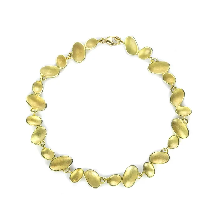 18k Double Shell Link Bracelet Barbara Heinrich Bracelets