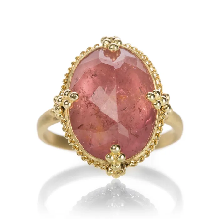 18k Pink Tourmaline Ring Amali Rings