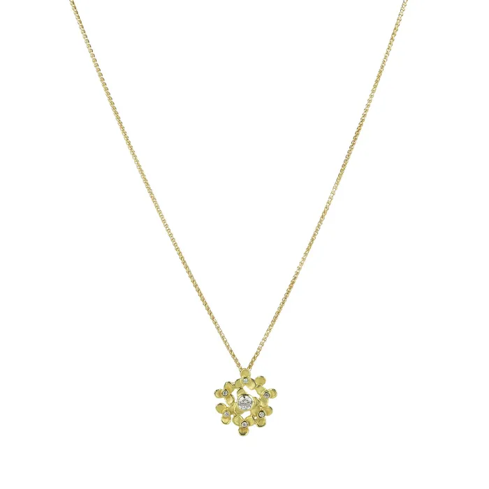 18k Trillium Cluster Pendant Necklace | Barbara Heinrich Necklaces