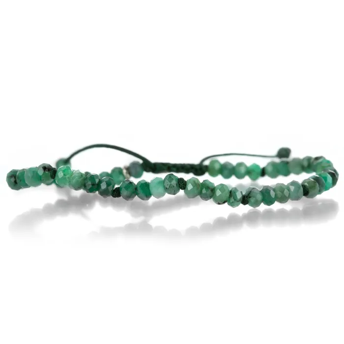 4mm Faceted Emerald Bracelet Joseph Brooks Bracelets