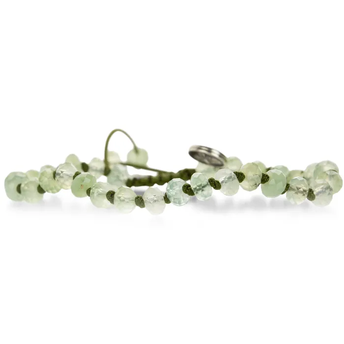 6mm Faceted Prehnite Bracelet Joseph Brooks Bracelets