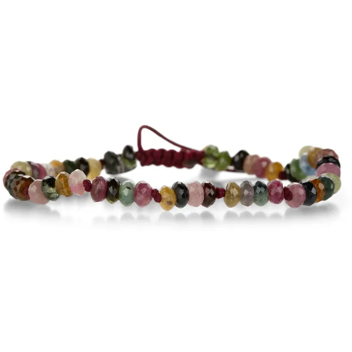 6mm Multicolored Tourmaline Bead Bracelet Joseph Brooks Bracelets