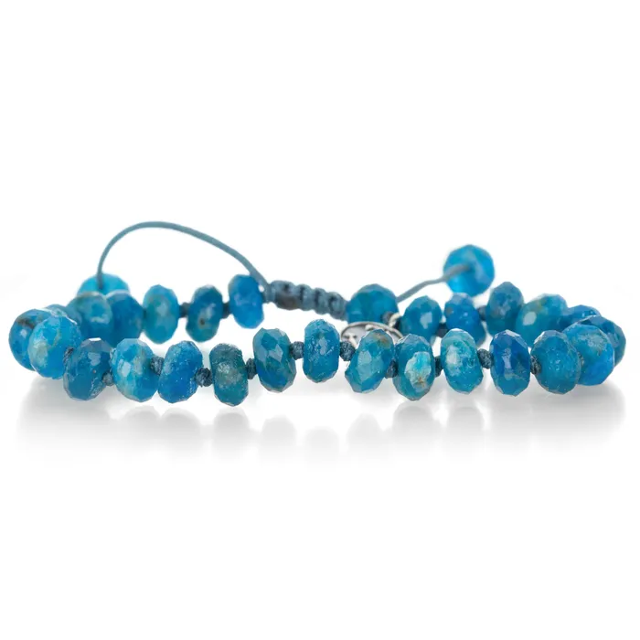 8mm Bright Blue Apatite Bracelet Joseph Brooks Bracelets