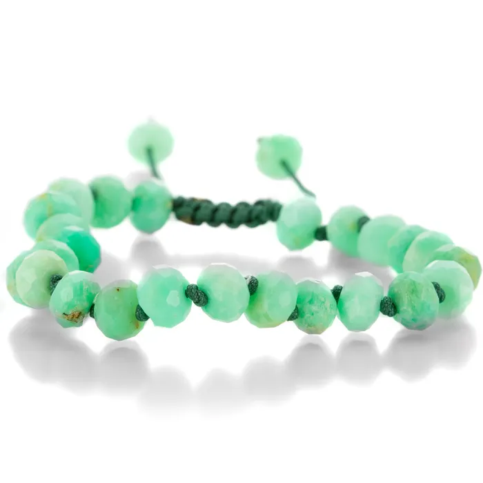 8mm Chrysoprase Faceted Bead Bracelet Joseph Brooks Bracelets