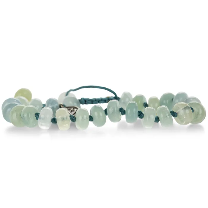 8mm Smooth Multicolored Aquamarine Beaded Bracelet Joseph Brooks Bracelets