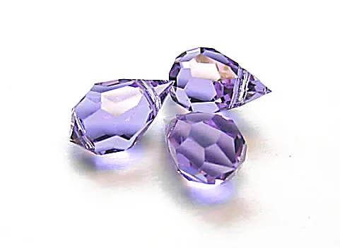 Alexandrite Czech Machine Cut Top Drilled Drop Pendants 6x10mm Art.681 | PAS Jablonec Earrings