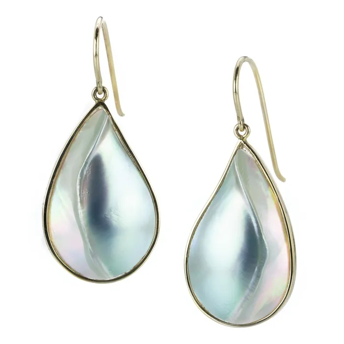 Alexis Kletjian Iridescent Shell Earrings Earrings