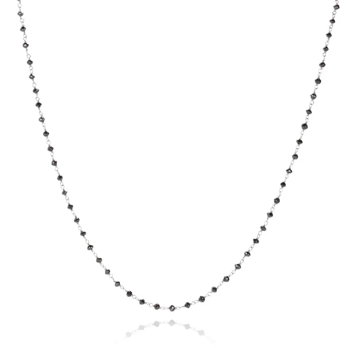 Alexis Kletjian Necklaces 18k Black Diamond Beaded Necklace