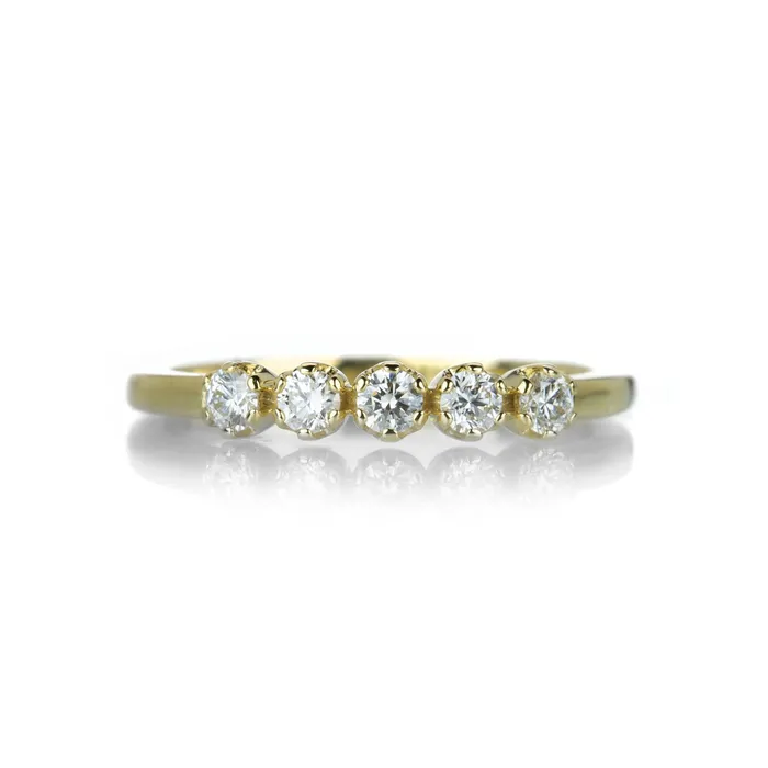 Alexis Kletjian Rings 18k Five Diamond Band