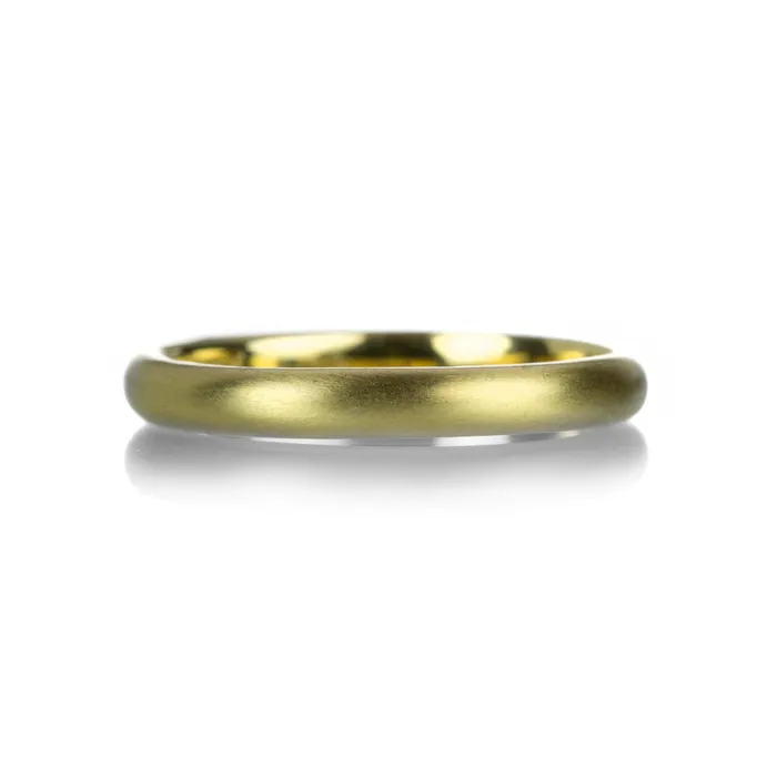 Alexis Kletjian Rings Matte Finish 18k Yellow Gold Band