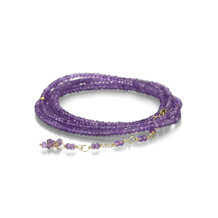 Amethyst Bead Wrap Bracelet - 34 Anne Sportun Bracelets