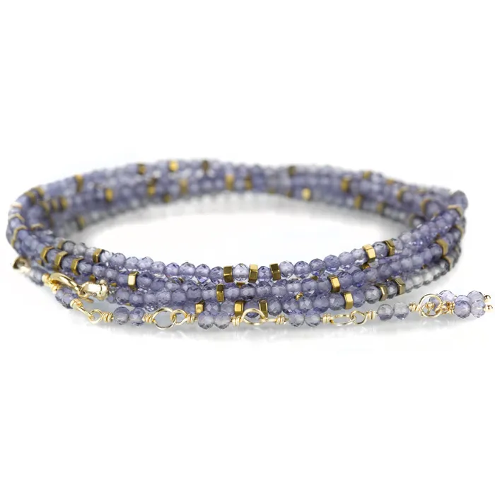 Anne Sportun Bracelets 14k Iolite Confetti Wrap Bracelet