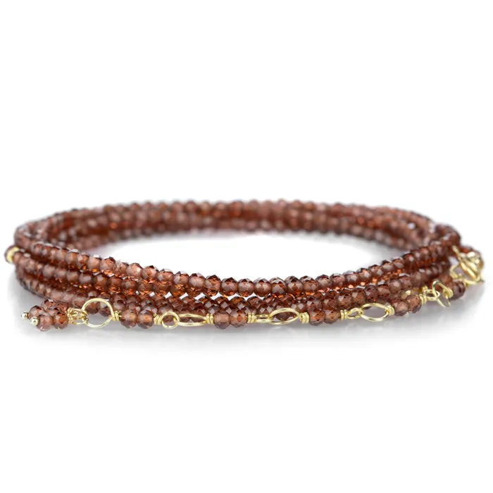 Anne Sportun Bracelets 34 Red Garnet Wrap Bracelet