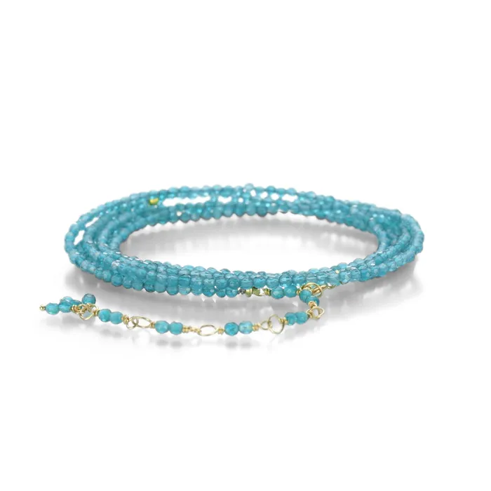 Anne Sportun Bracelets Blue Apatite Wrap Bracelet