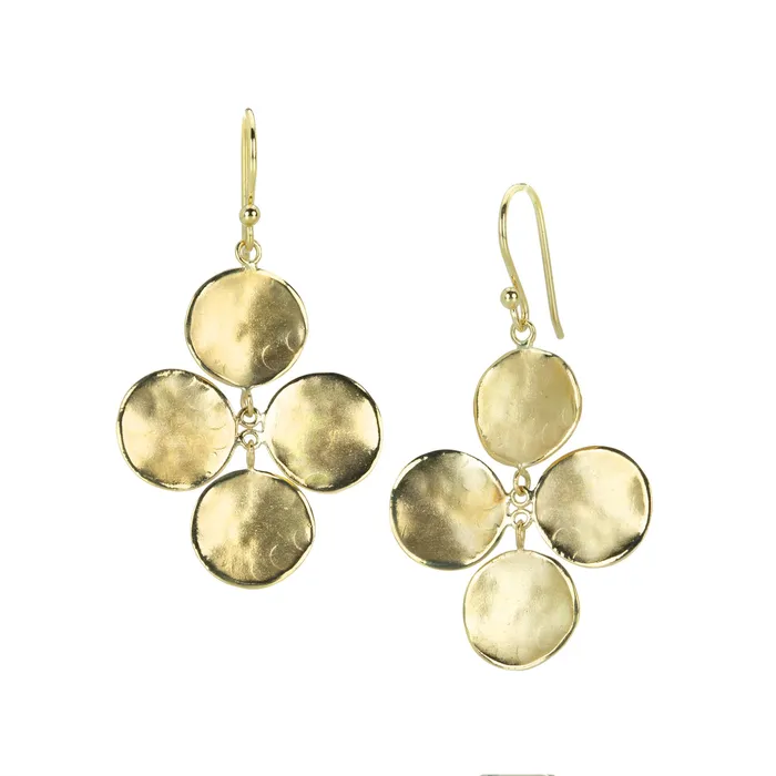 Anne Sportun Earrings Concave Disc Charm Earrings