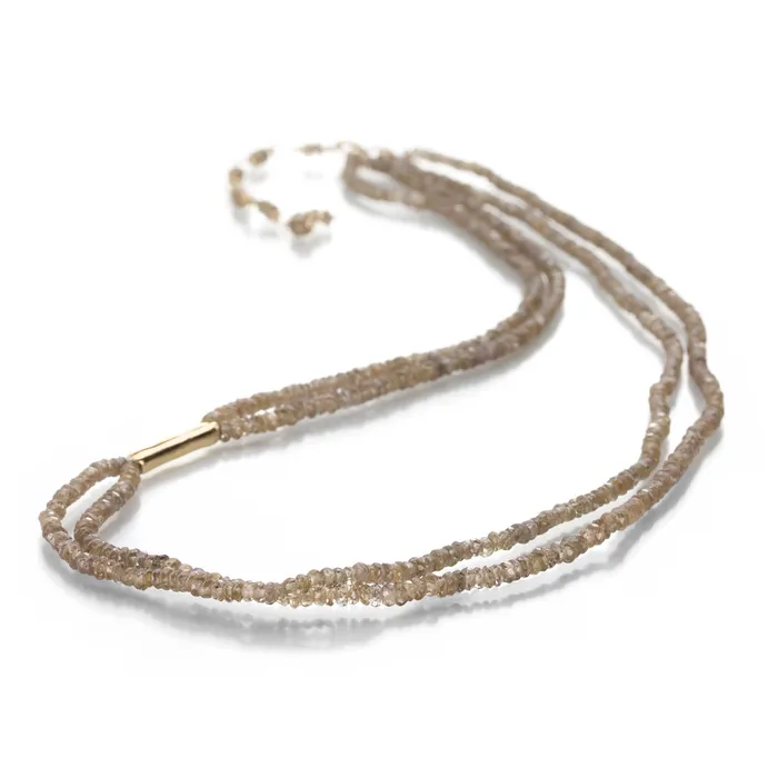 Anne Sportun Necklaces Double Champagne Garnet Necklace