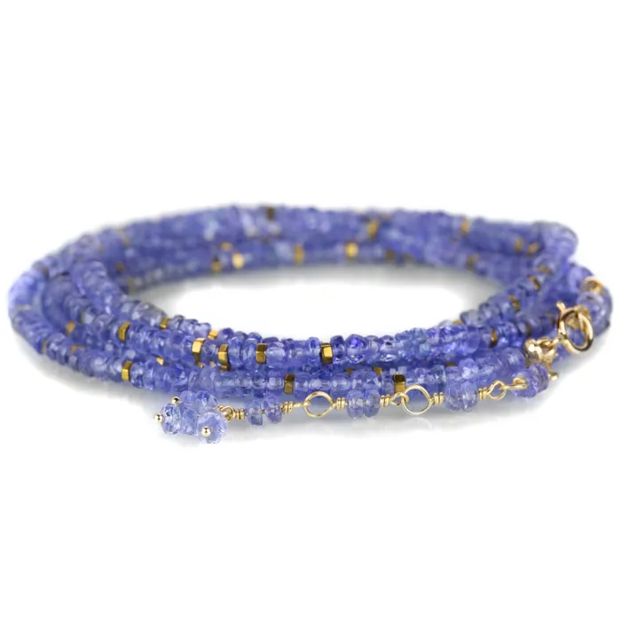 Anne Sportun Tanzanite Confetti Wrap Bracelet - 34 Bracelets