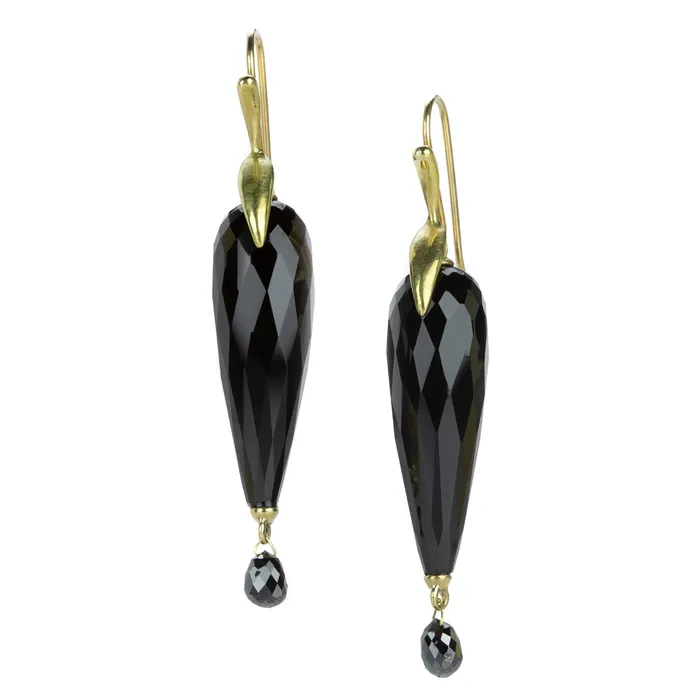 Annette Ferdinandsen Earrings Black Onyx Raven Drop Earrings