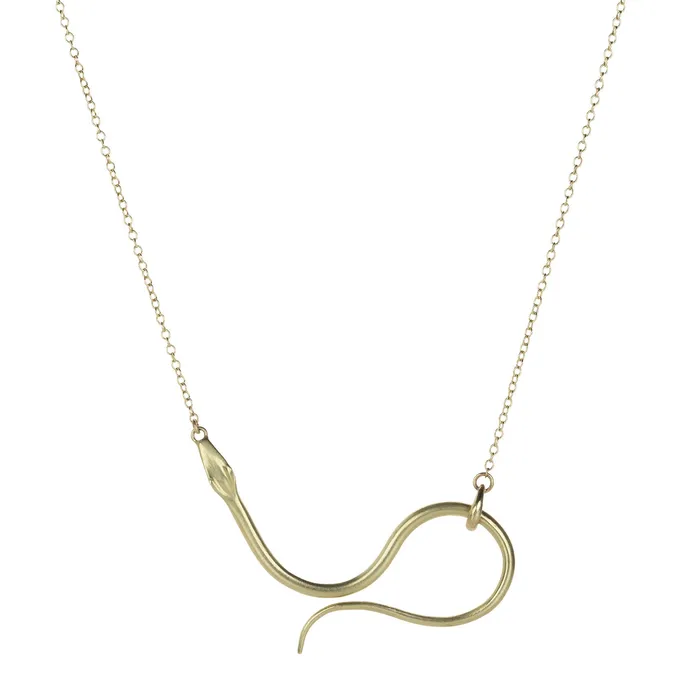 Annette Ferdinandsen Necklaces | 14k Serpent Lariat Pendant Necklace