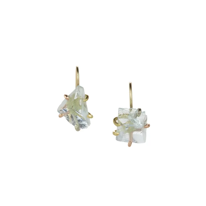 Aquamarine and Diamond Day to Night Earrings | Variance Earrings