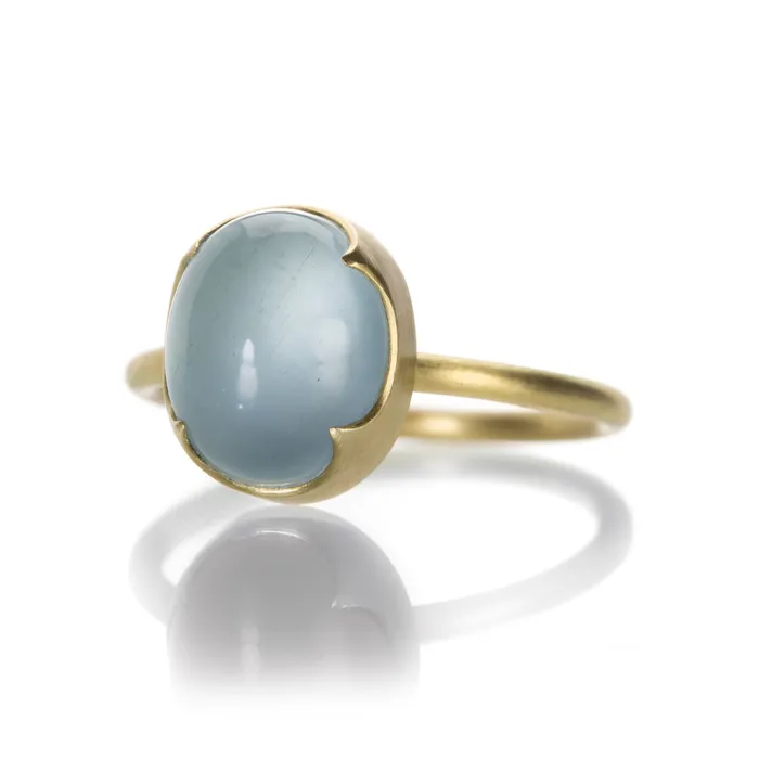 Aquamarine Cabochon Ring Gabriella Kiss Rings