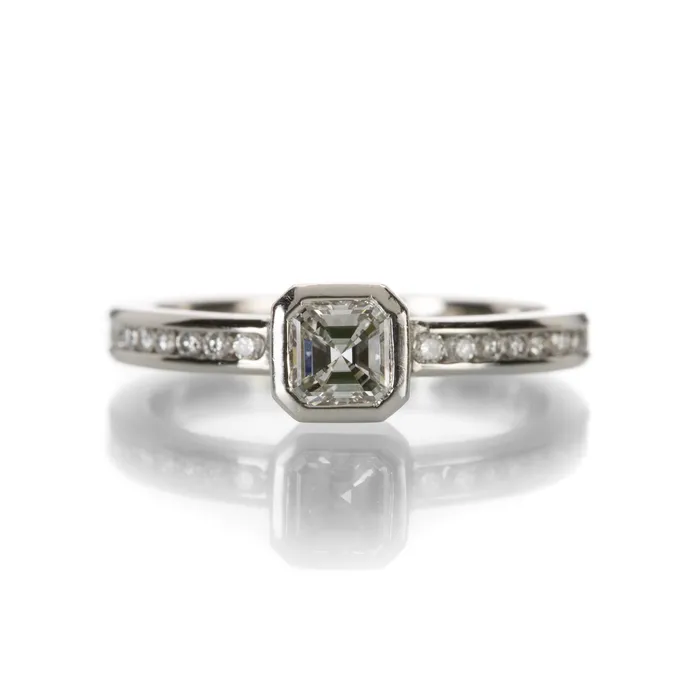 Asscher Cut Diamond Ring Barbara Heinrich Rings