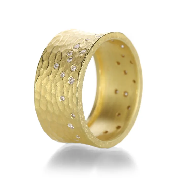 Barbara Heinrich 10mm Glacier Band with Diamonds Rings