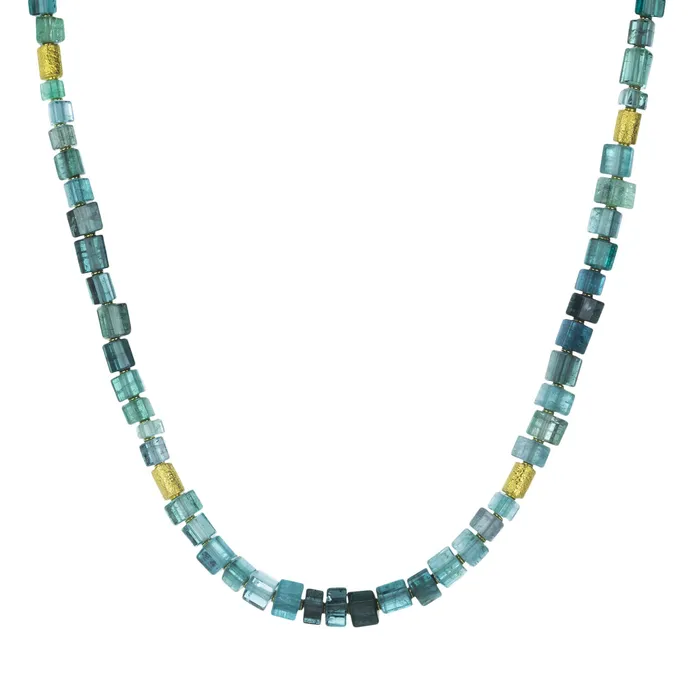 Barbara Heinrich Blue Green Tourmaline Crystal Necklace Necklaces