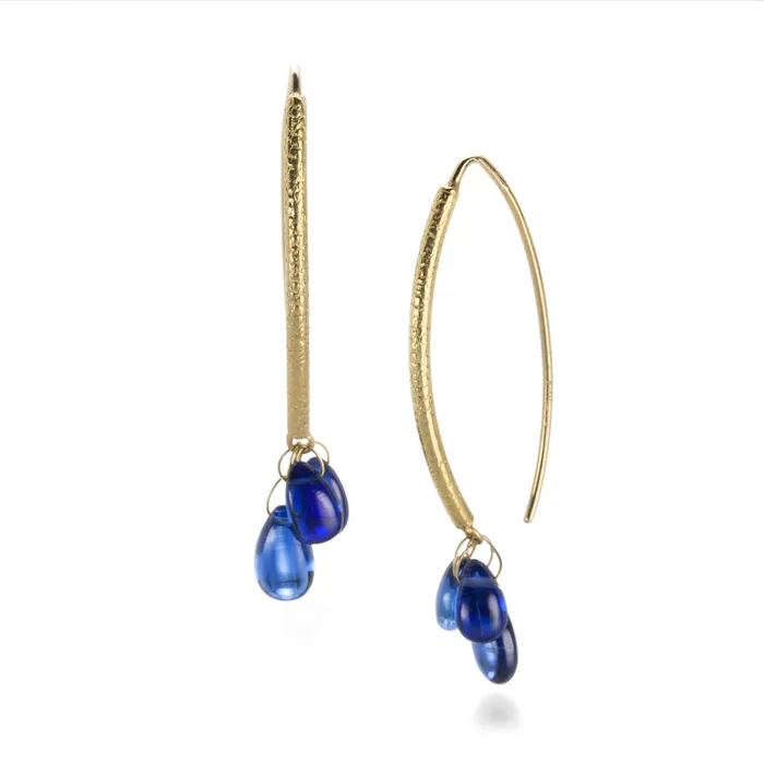 Barbara Heinrich Earrings Kyanite Navette Earrings