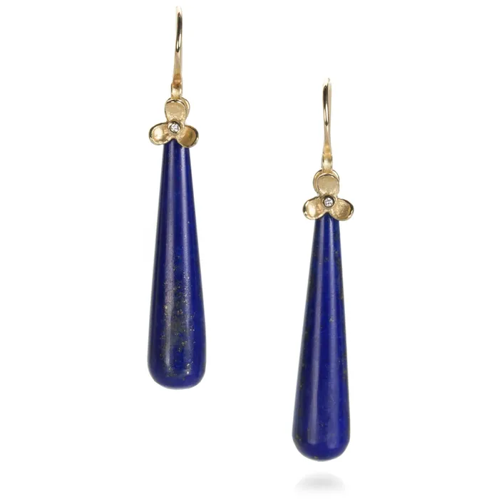 Barbara Heinrich Earrings Teardrop Lapis Earrings