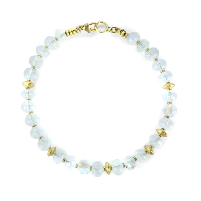 Barbara Heinrich Faceted Moonstone Rondelle Bracelet Bracelets