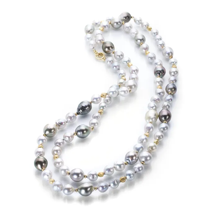 Barbara Heinrich Mixed Pearl Baroque Necklace Necklaces