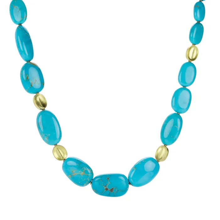 Barbara Heinrich Necklaces Kingman Sleeping Beauty Turquoise Bead Necklace