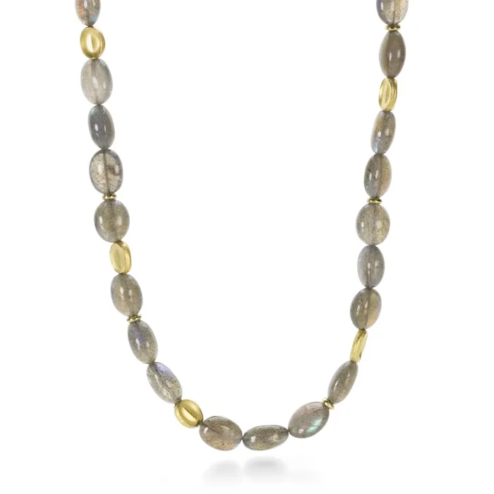 Barbara Heinrich Necklaces Oval Labradorite Necklace - 17.5